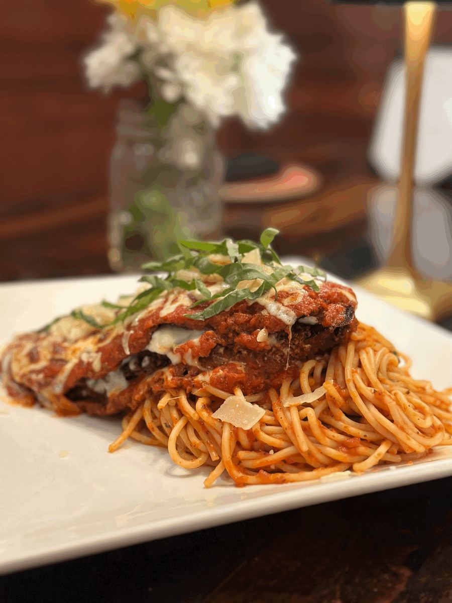 Ricotta eggplant parmigiana