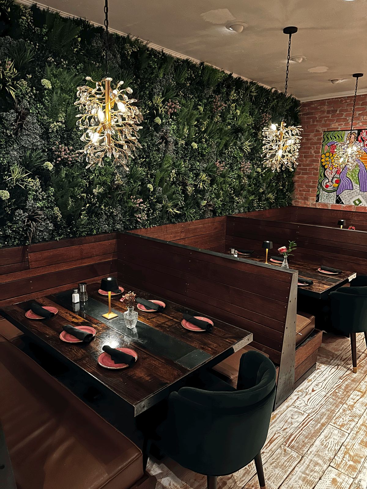 The wine room, set for a private group